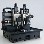 Double-spindle vertical cylindrical grinding machine