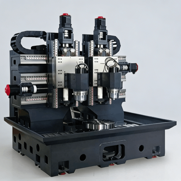 Double-spindle vertical cylindrical grinding machine